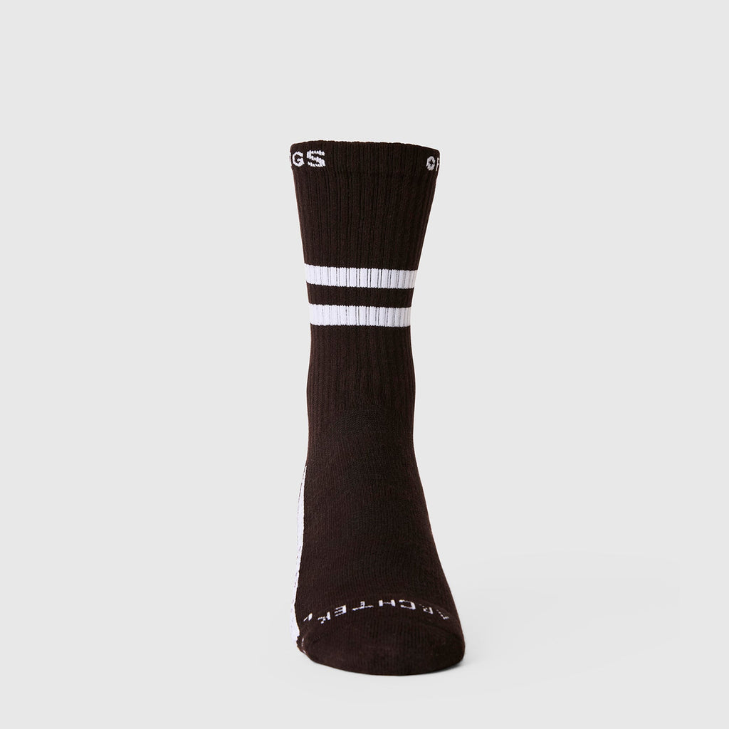 FIGS | ArchTek® Crew Compression Socks 15-20 mmHg - Stripe/Black
