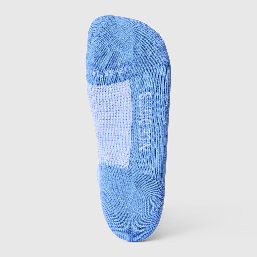 FIGS | ArchTek® Crew Compression Socks 15-20 mmHg - Two Tone/Ceil Blue
