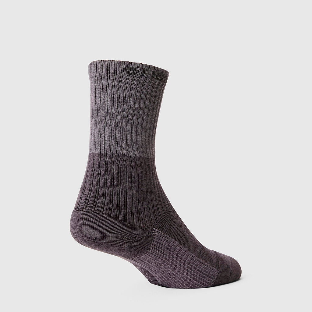 FIGS | ArchTek® Crew Compression Socks 15-20 mmHg - Two Tone/Charcoal