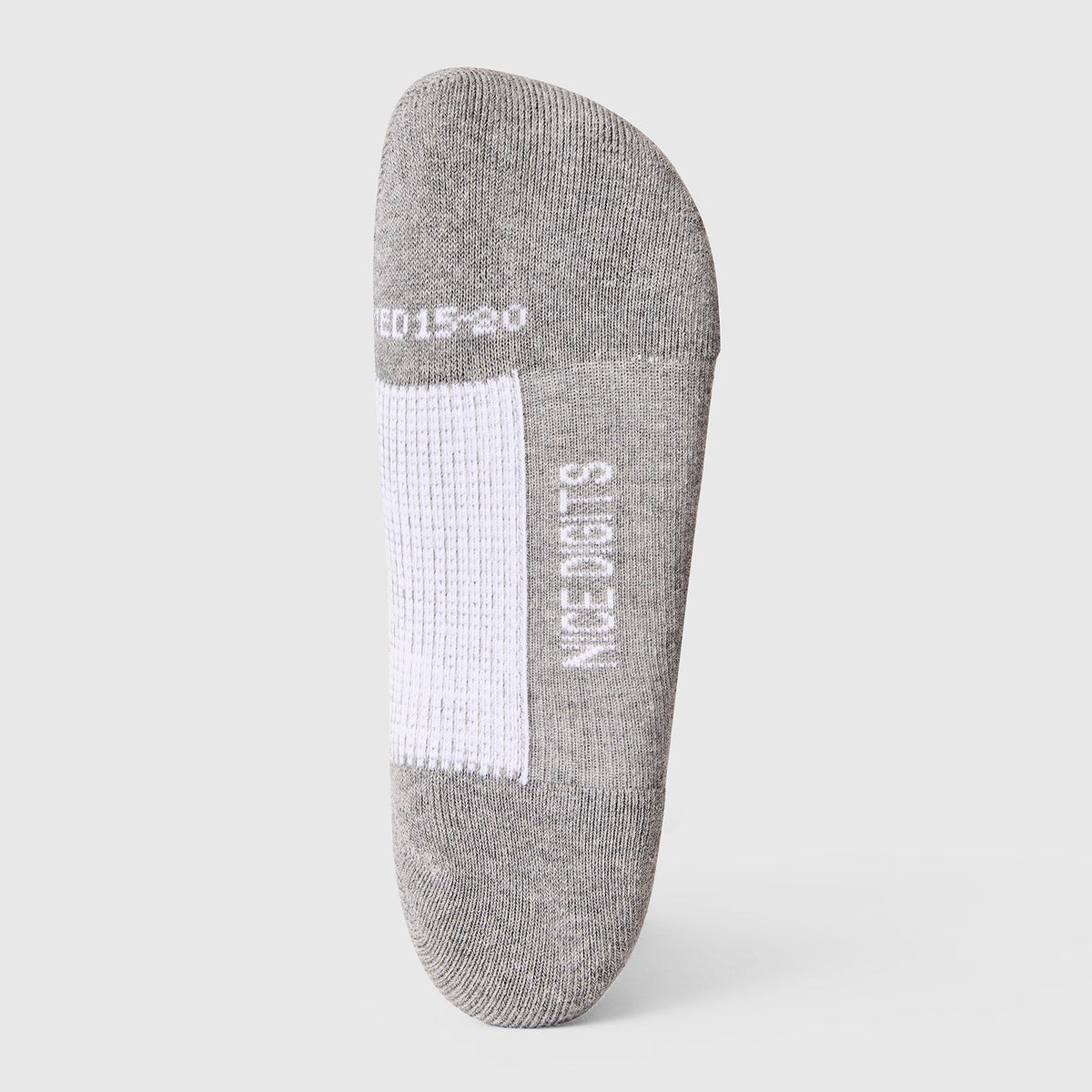 FIGS | ArchTek® Crew Compression Socks 15-20 mmHg - Stripe/Heather Grey