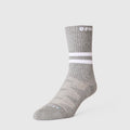 FIGS | ArchTek® Crew Compression Socks 15-20 mmHg - Stripe/Heather Grey