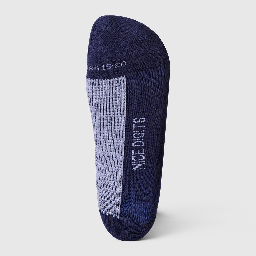 FIGS | ArchTek® Crew Compression Socks 15-20 mmHg - Two Tone/Navy