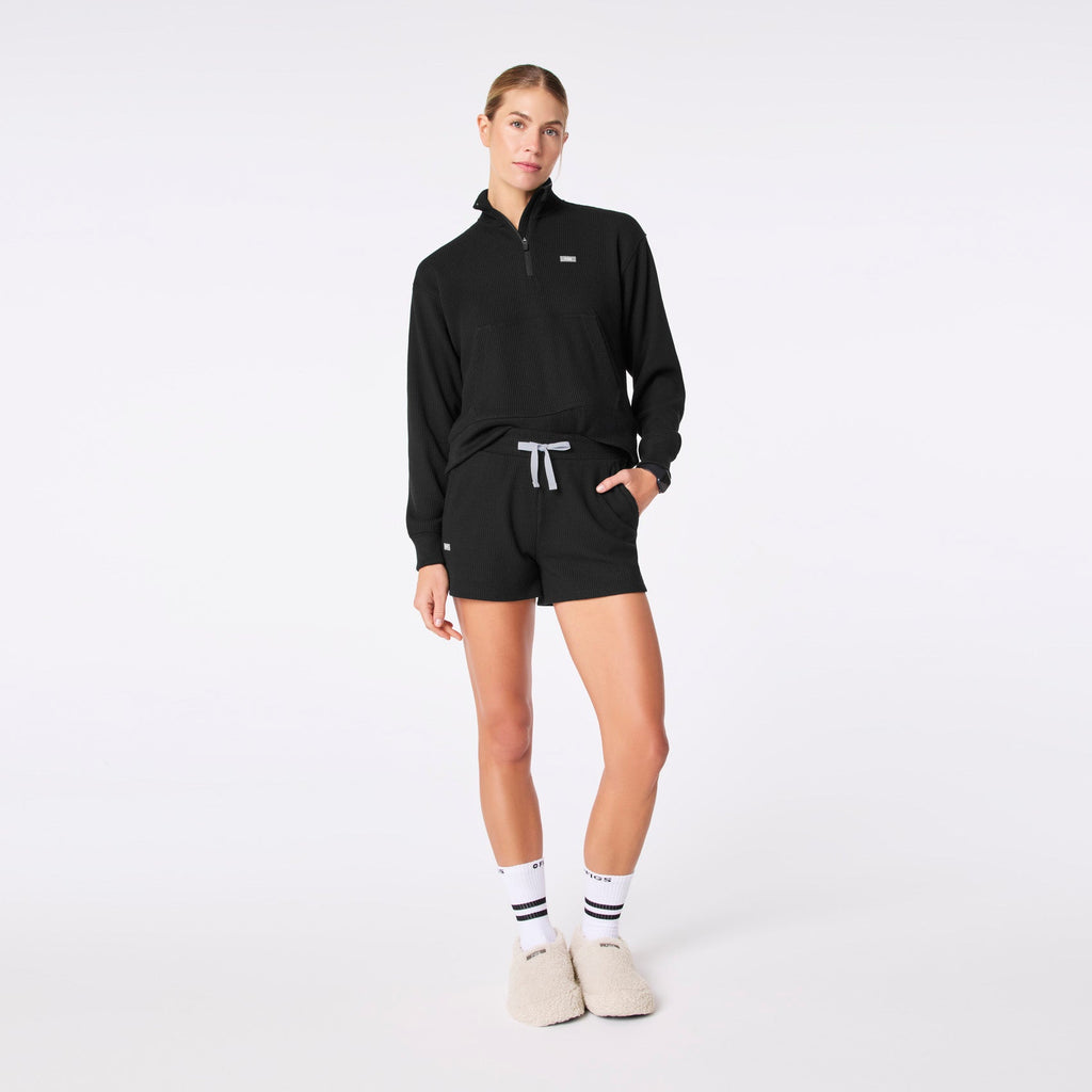 Off-Shift Waffle Shorts™ - Black
