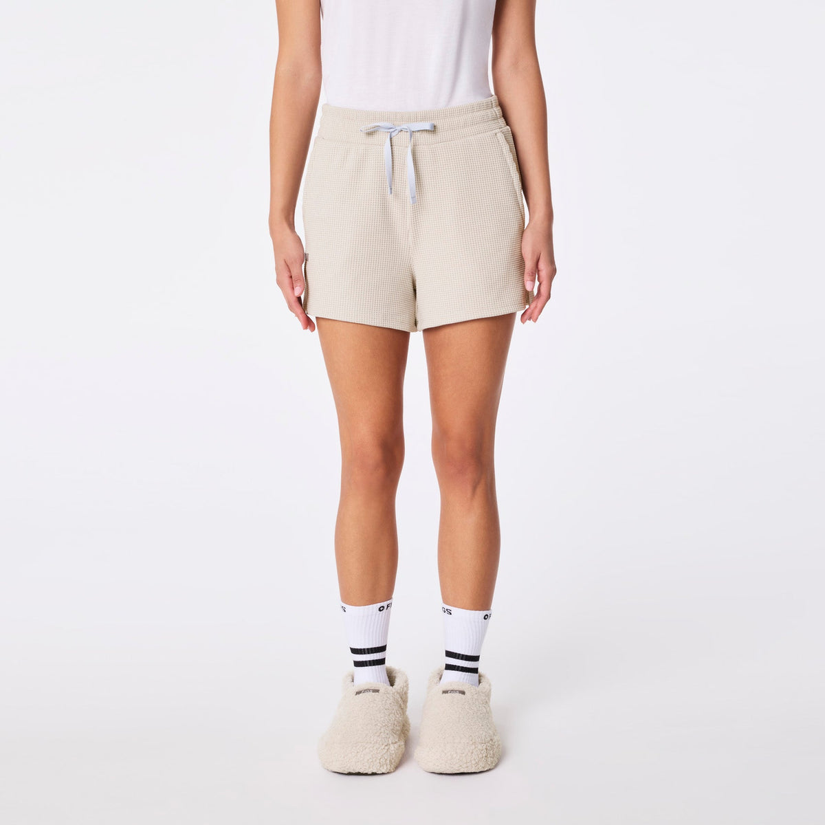 Off-Shift Waffle Shorts™ - Bone