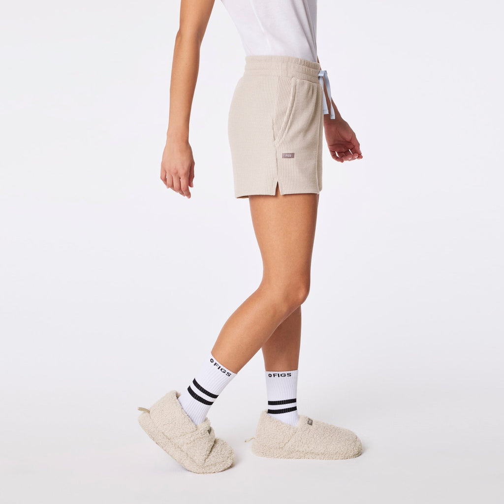 Off-Shift Waffle Shorts™ - Bone