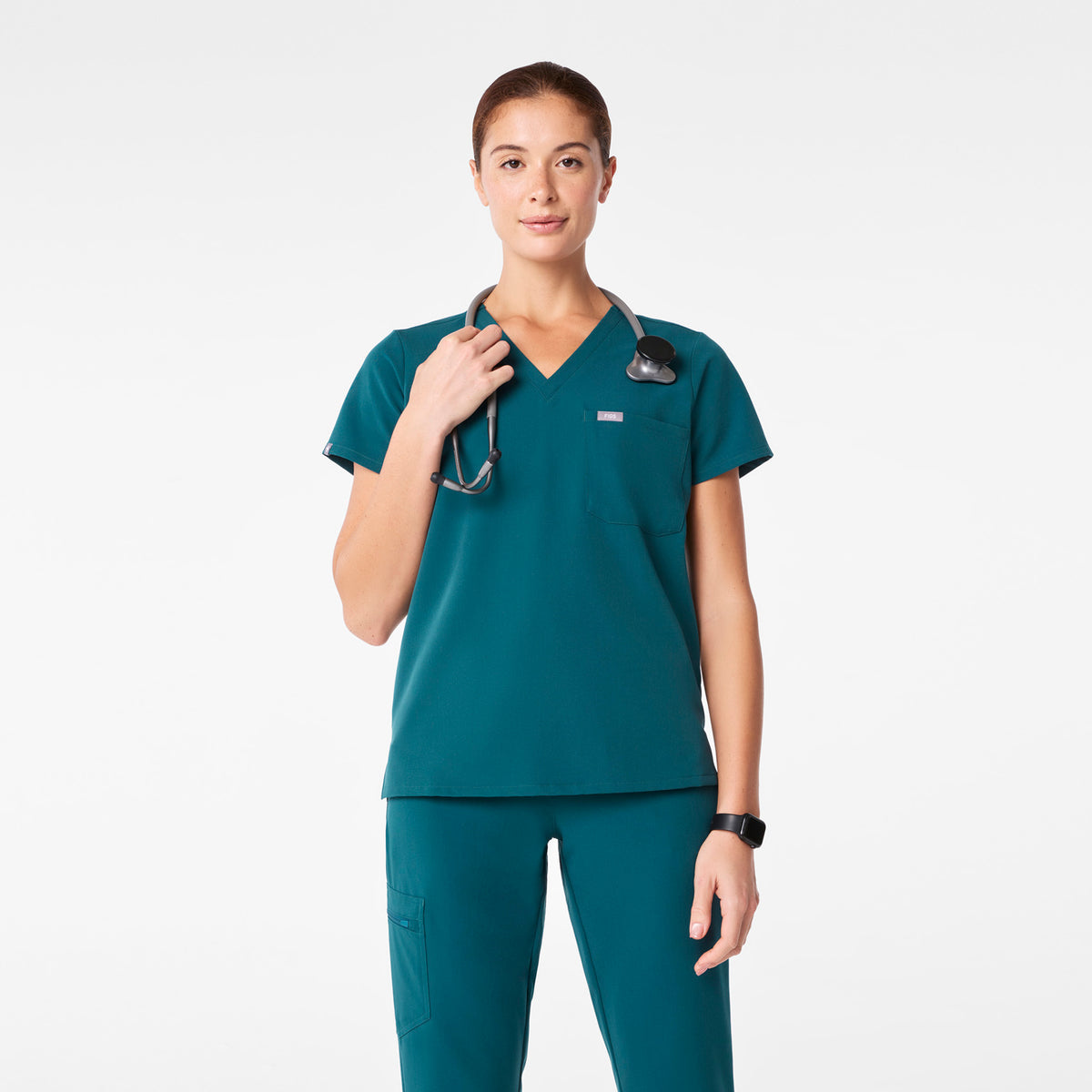 Catarina Scrub Top™ - Caribbean Blue