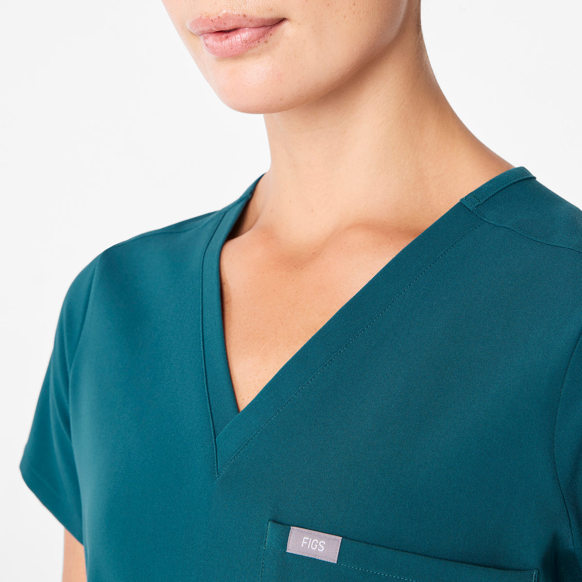 Catarina Scrub Top™ - Caribbean Blue
