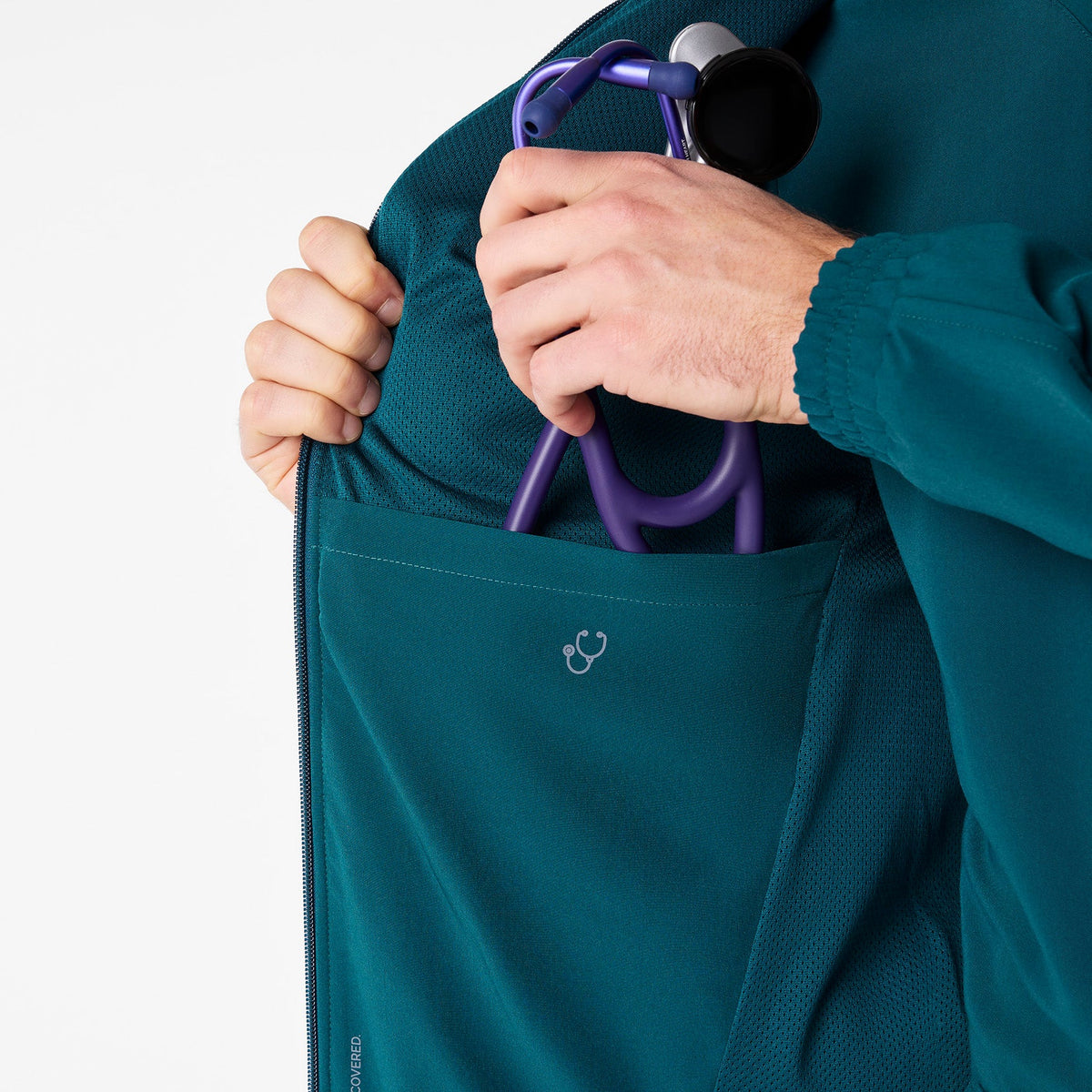 Cobaki Scrub Jacket - Caribbean Blue