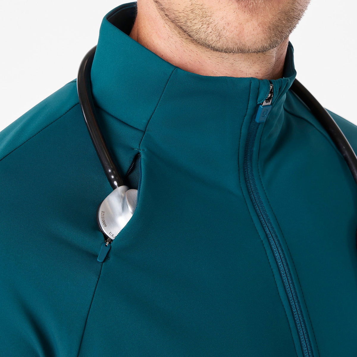 ContourKnit Scrub Jacket™ - Caribbean Blue