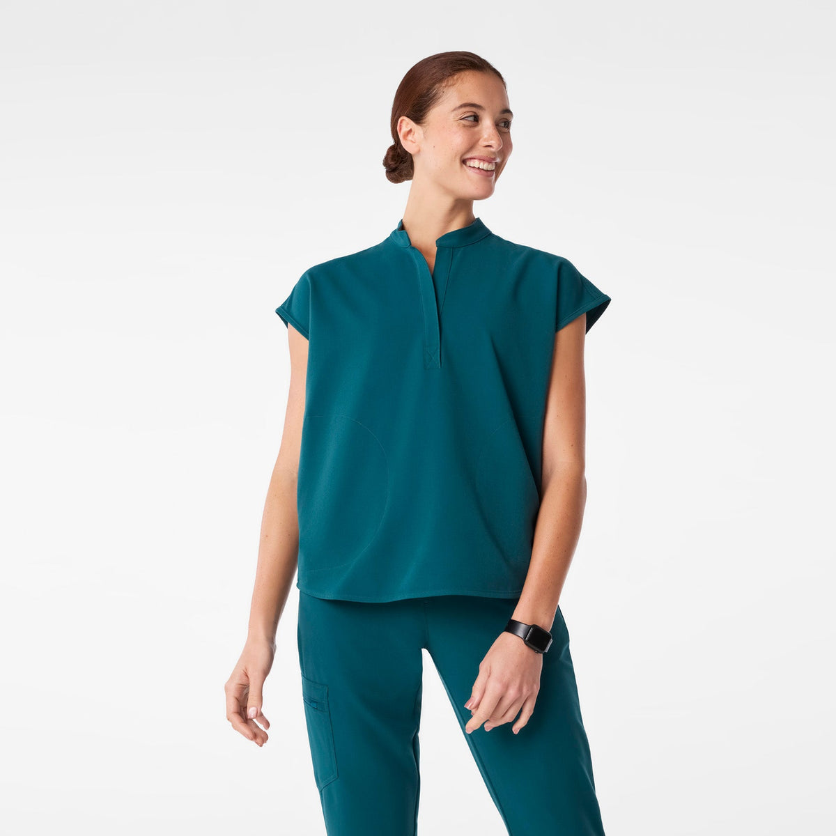 Rafaela Oversized Scrub Top™ - Caribbean Blue