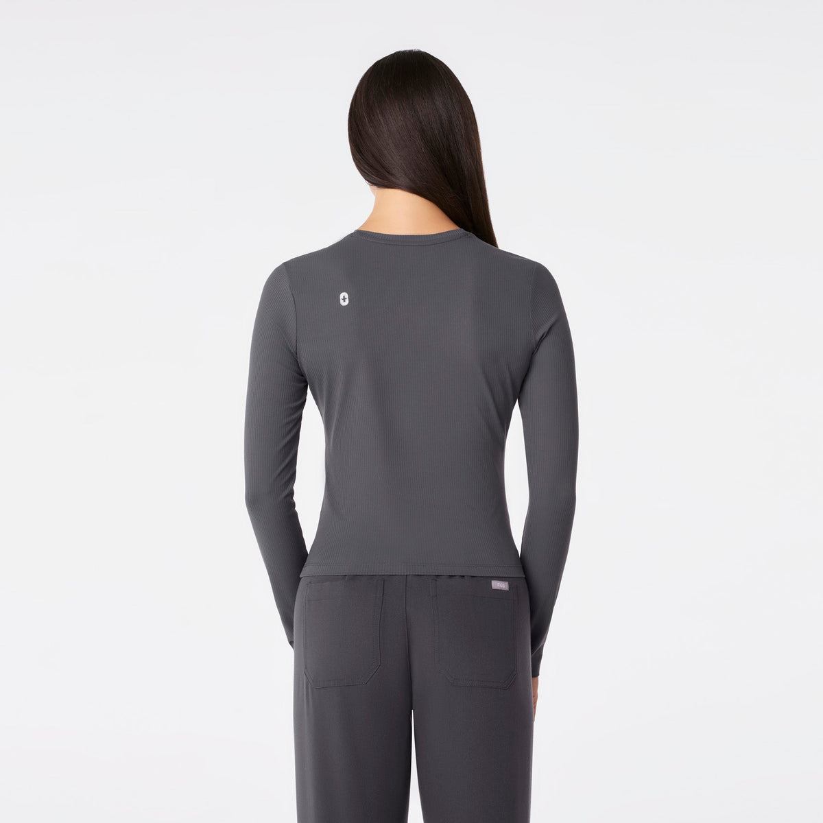 Palmer Ribbed Cropped Underscrub - Charcoal
