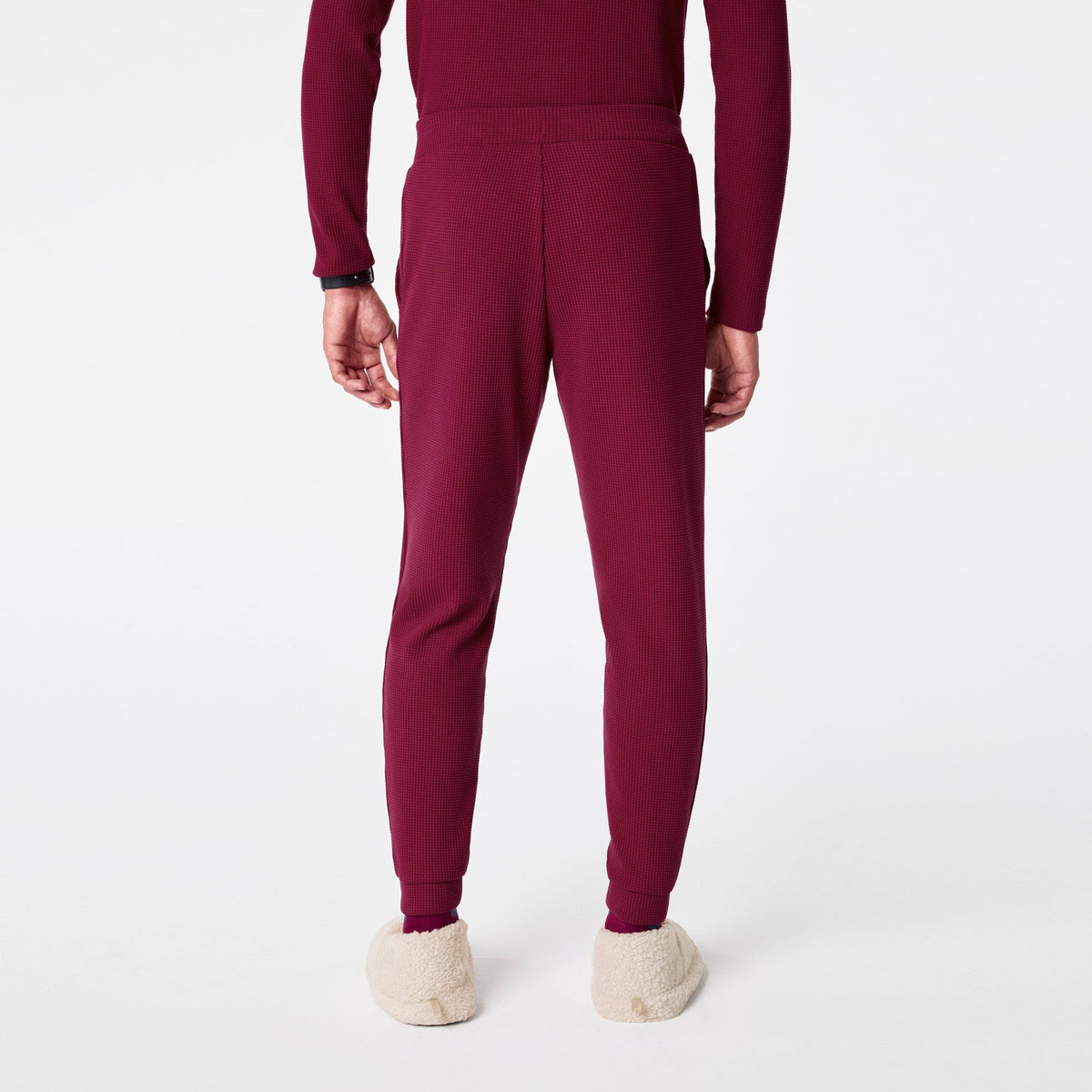 Off-Shift Waffle Jogger Sweatpants™ - Deep Cranberry