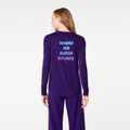 Sleigh Rounds Long-Sleeve Underscrub - Purple Pulse