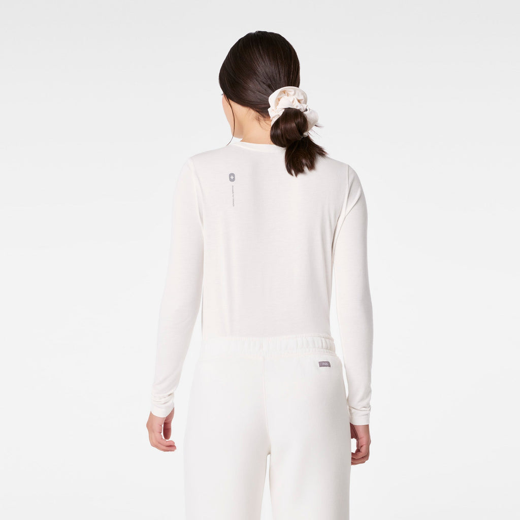 Tis The Season Long-Sleeve Underscrub - Off White
