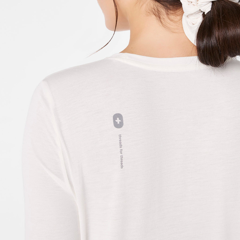 Tis The Season Long-Sleeve Underscrub - Off White
