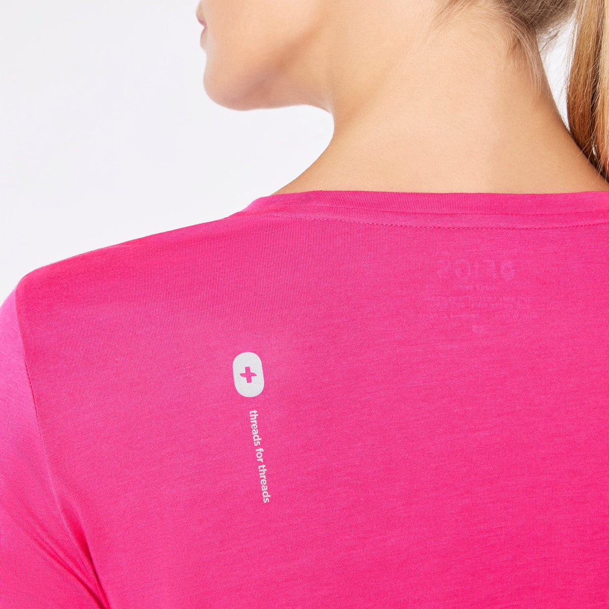Where Days Are Merry, Bright and Overcaffeinated Long-Sleeve Underscrub - Shocking Pink