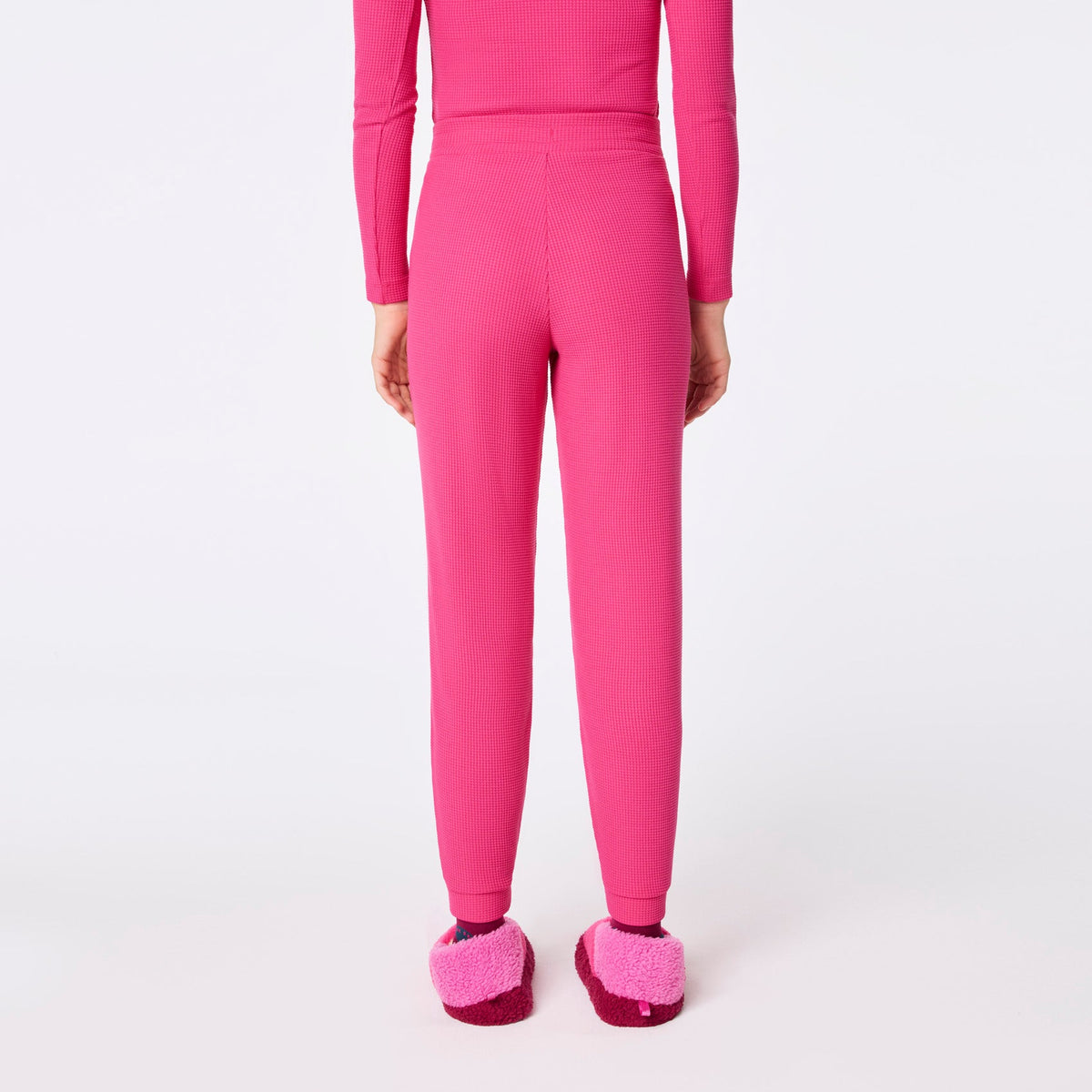 Off-Shift Waffle Jogger Sweatpants™ - Shocking Pink
