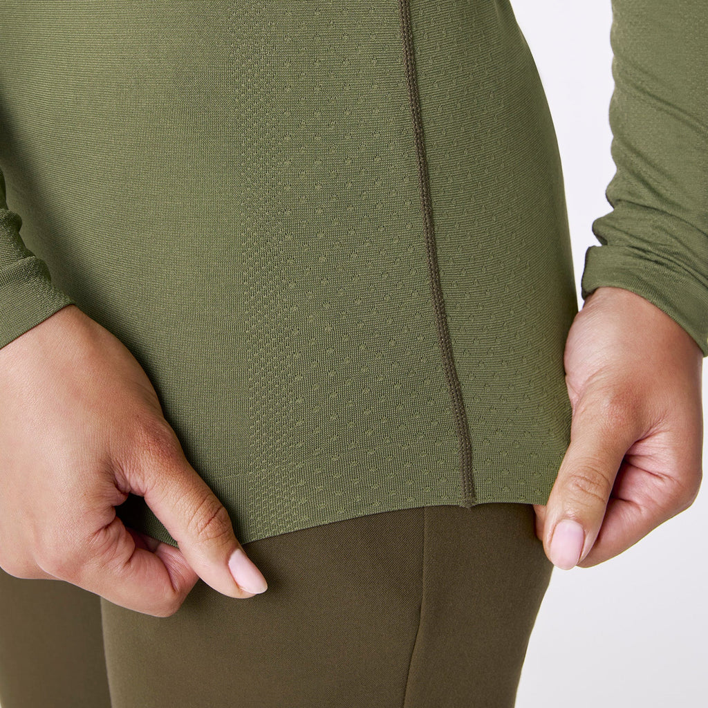 Salta Seamless Long-Sleeve Underscrub - Ombre Spruce