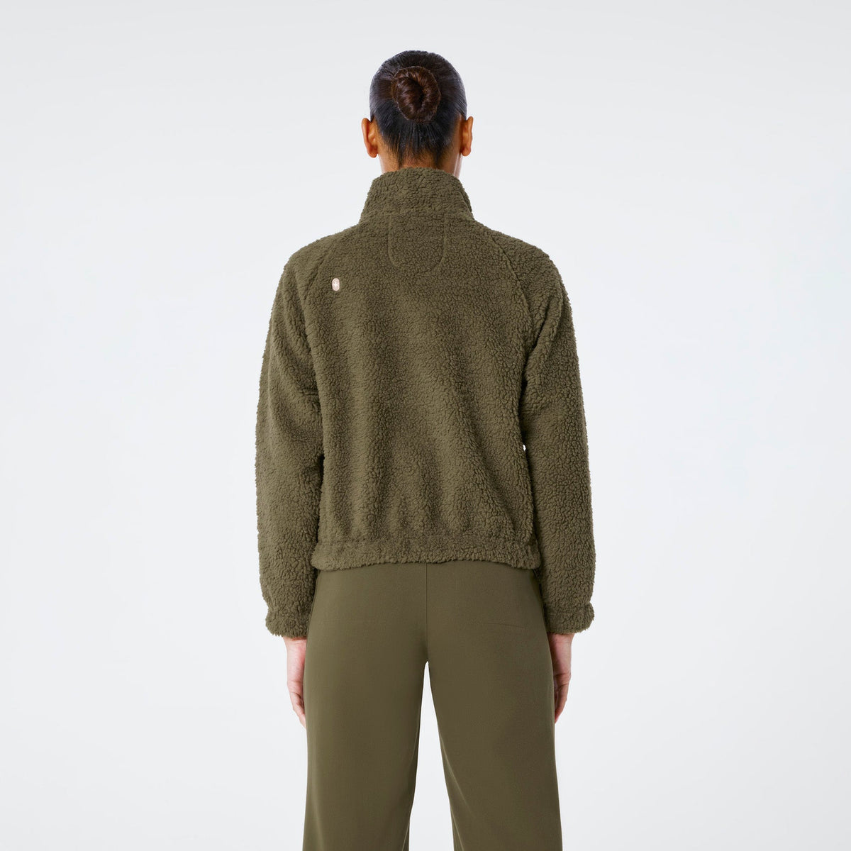 High-Pile Fleece Bomber Jacket - Spruce