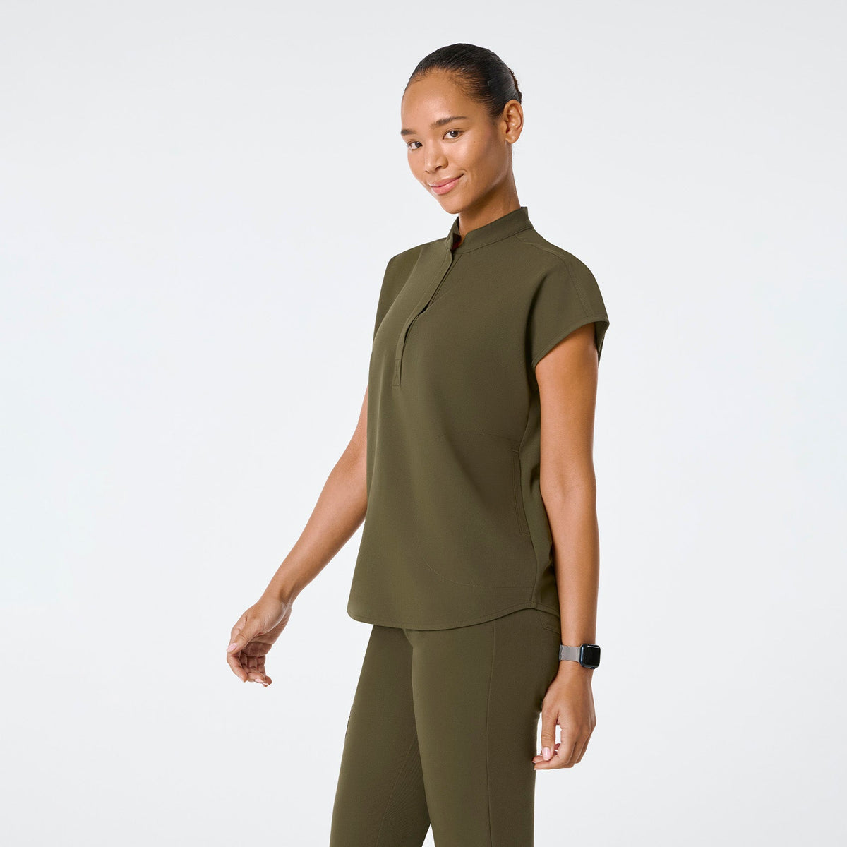 Rafaela Oversized Scrub Top™ - Spruce