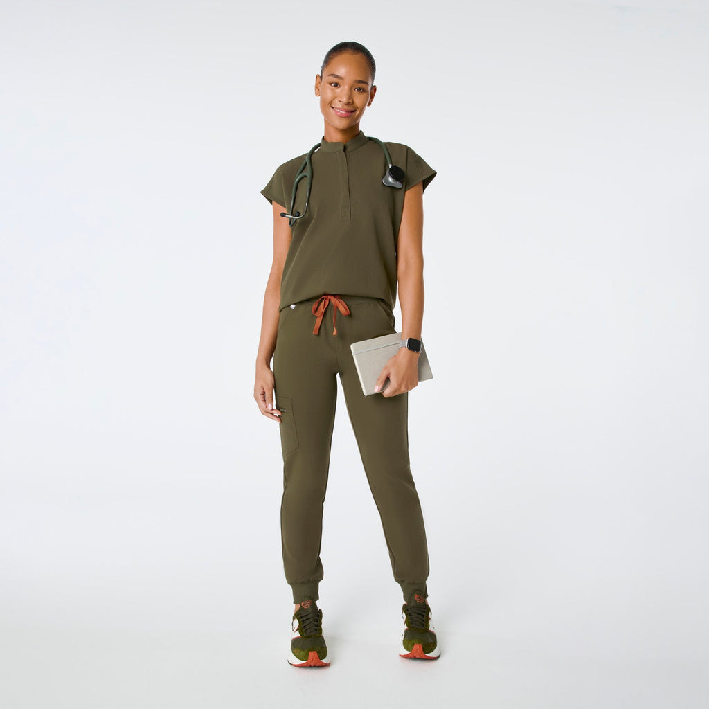 Rafaela Oversized Scrub Top™ - Spruce