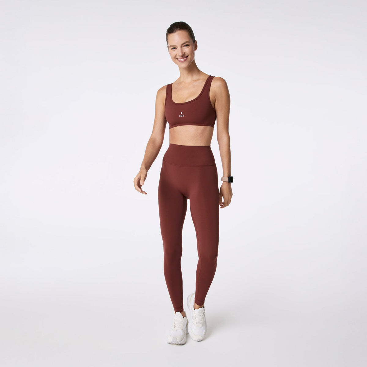 FIGS | SET ACTIVE Breathe High-Rise Leggings® - Walnut