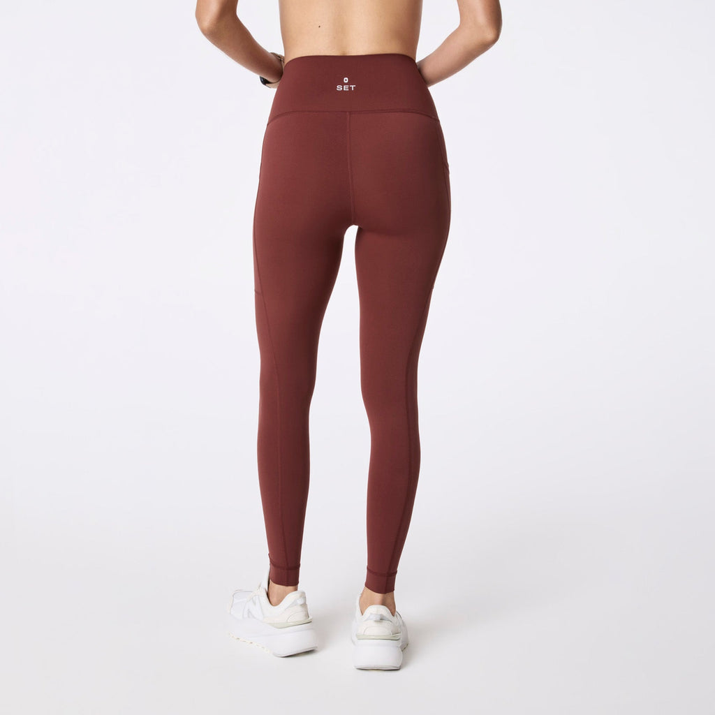 FIGS | SET ACTIVE Breathe High-Rise Pocket Leggings® - Walnut