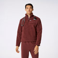 High-Pile Fleece Pullover - Walnut