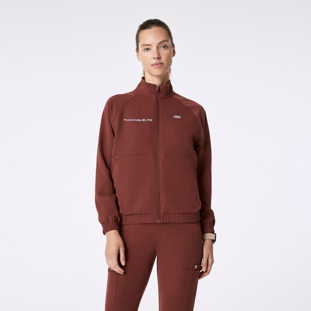 Sydney Scrub Jacket - Walnut