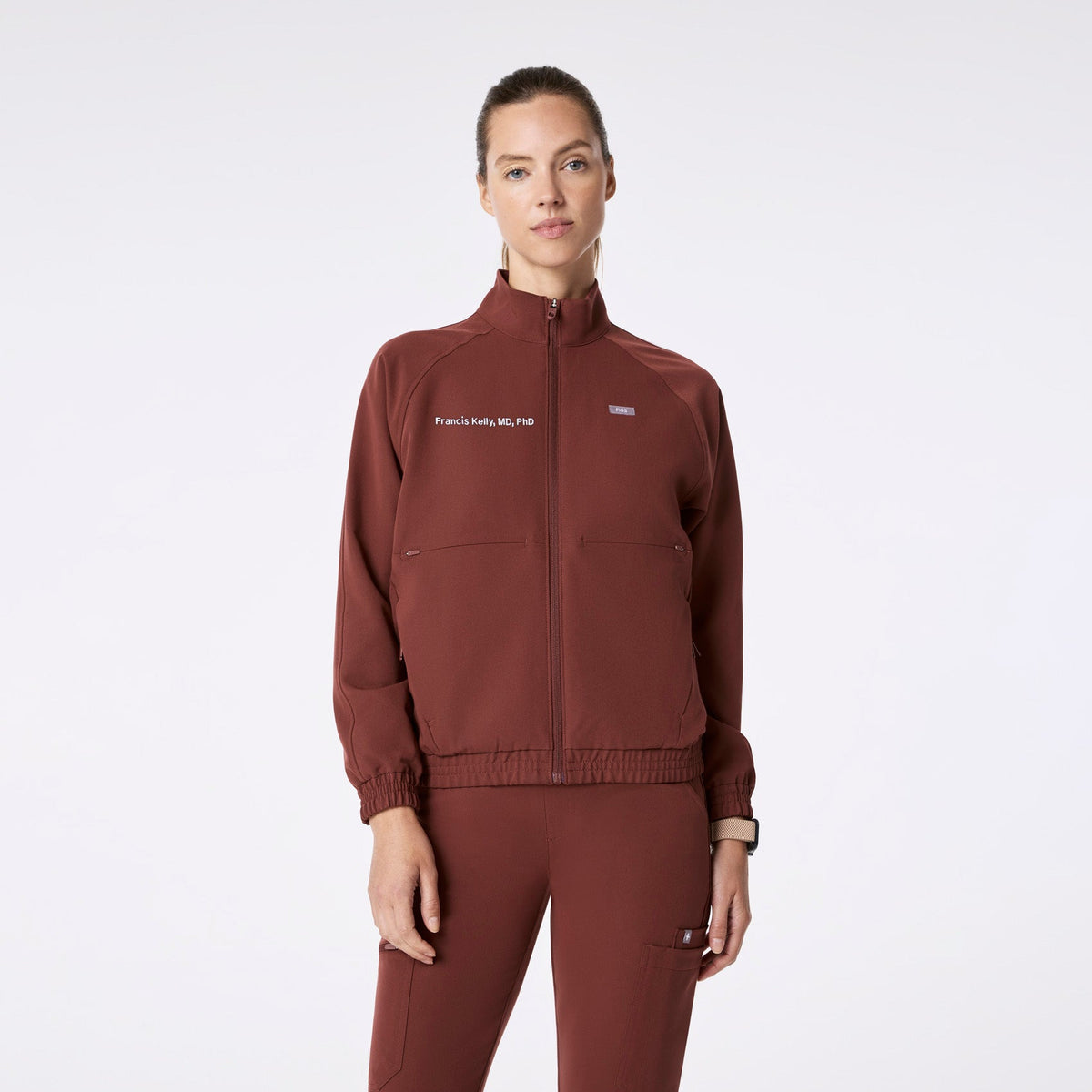 Sydney Scrub Jacket - Walnut
