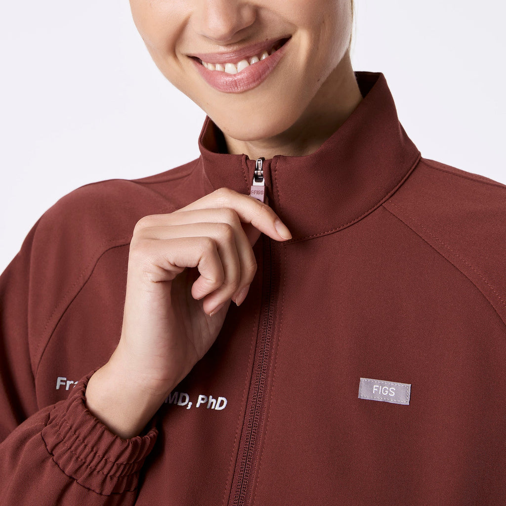 Sydney Scrub Jacket - Walnut