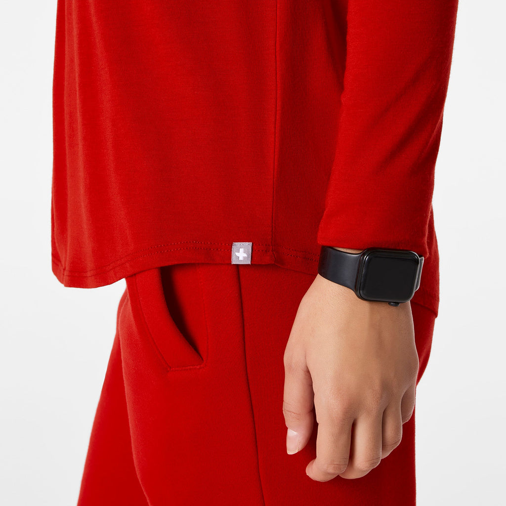All I Want For Christmas Long-Sleeve Underscrub - Winning Red