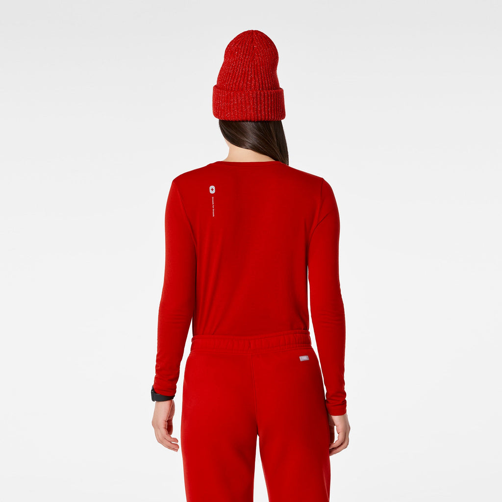 All I Want For Christmas Long-Sleeve Underscrub - Winning Red