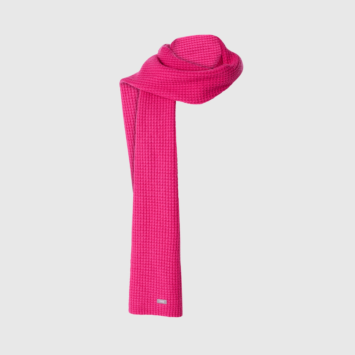 Waffle Scarf - Shocking Pink
