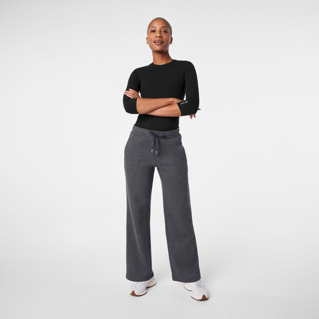 Off-Shift Wide-Leg Sweatpants™ - Charcoal Heather Grey