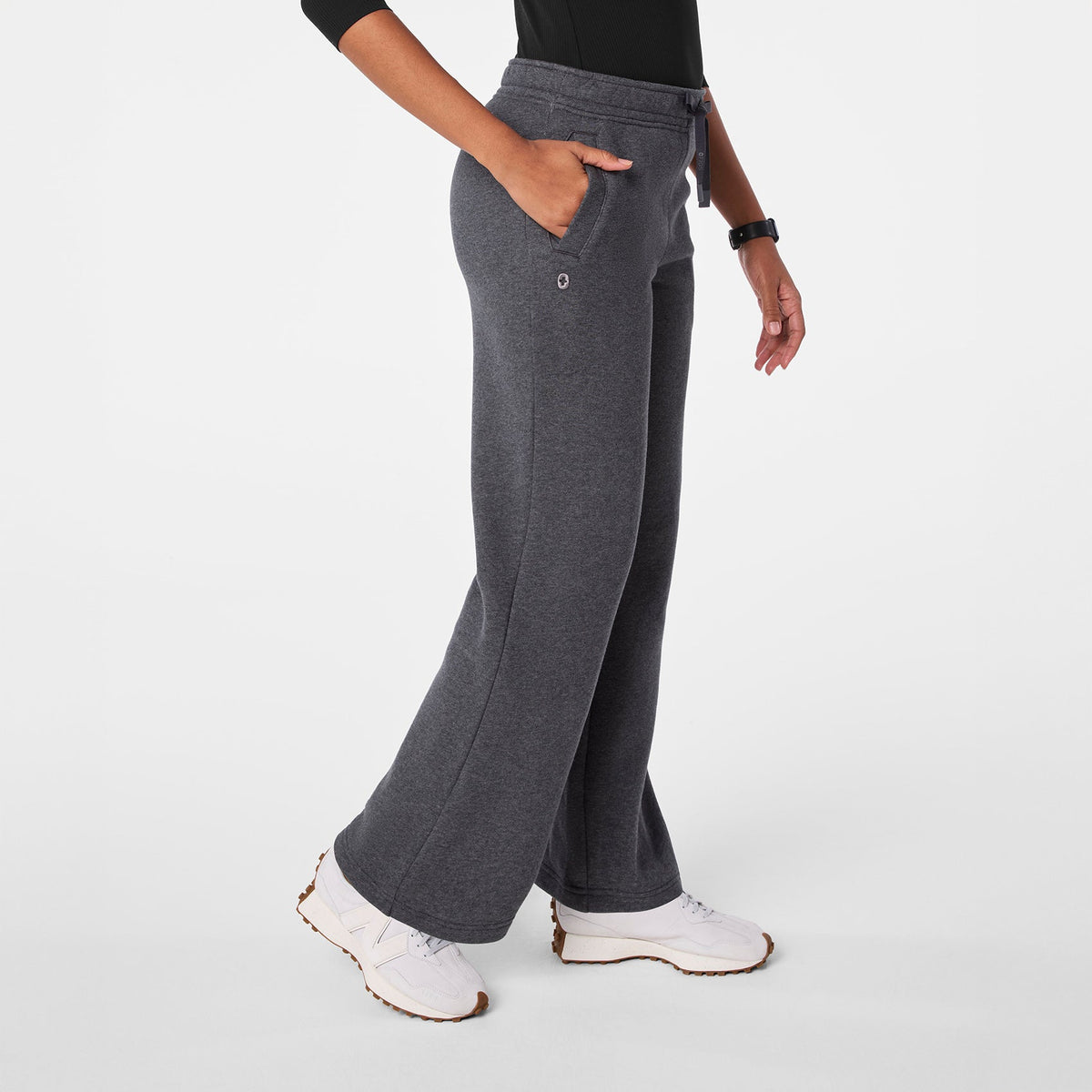 Off-Shift Wide-Leg Sweatpants™ - Charcoal Heather Grey