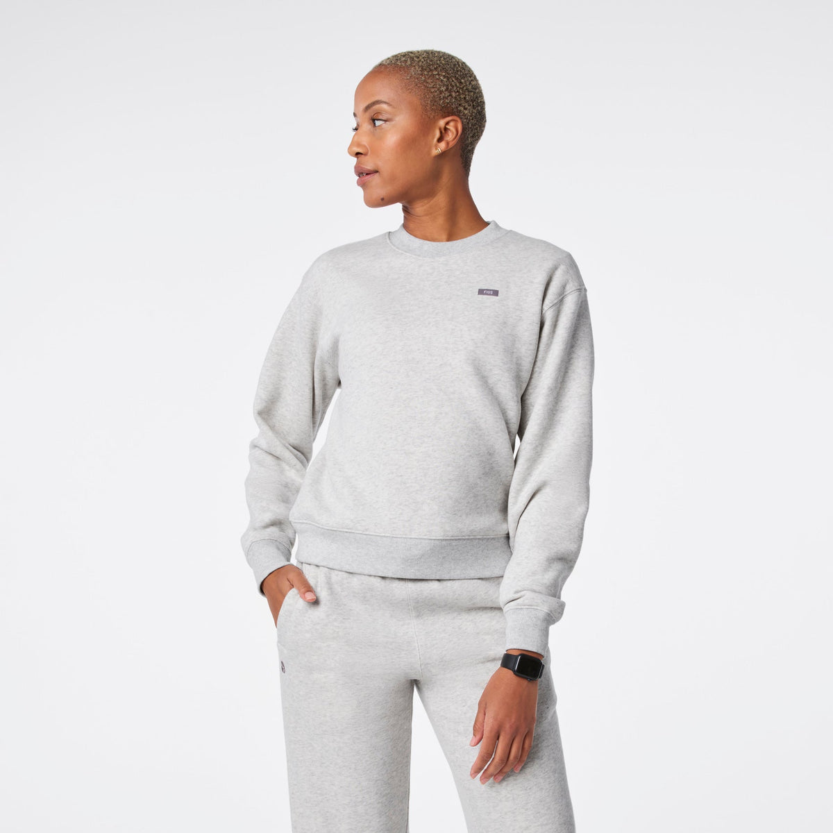 Off-Shift Relaxed Crewneck Sweatshirt™ - Heather Grey