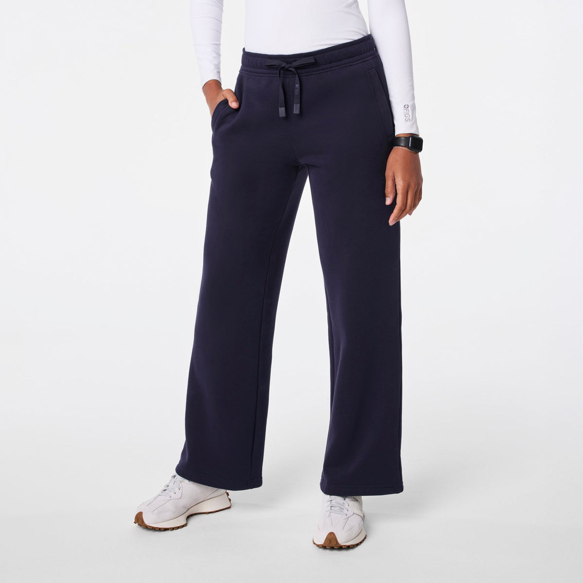 Off-Shift Wide-Leg Sweatpants™ - Navy