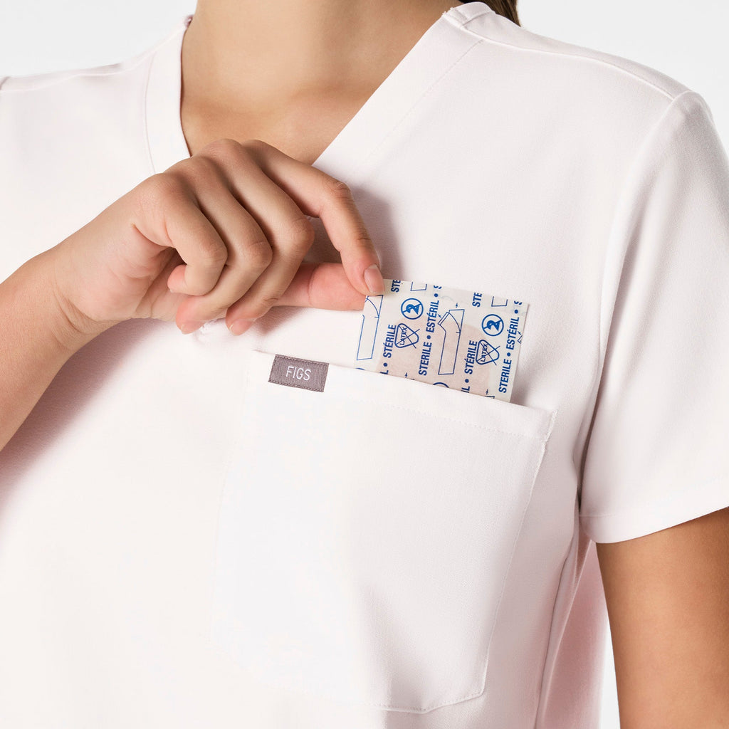 Catarina Scrub Top™ - Off White