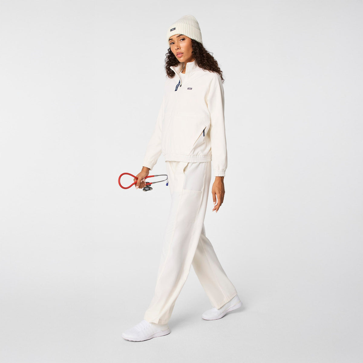 FIGS x Team USA Knit Beanie - Off White
