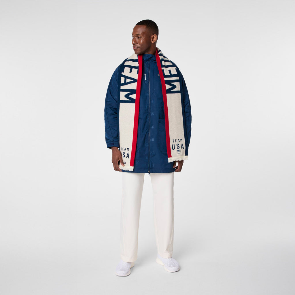 FIGS x Team USA Knit Scarf - Off White