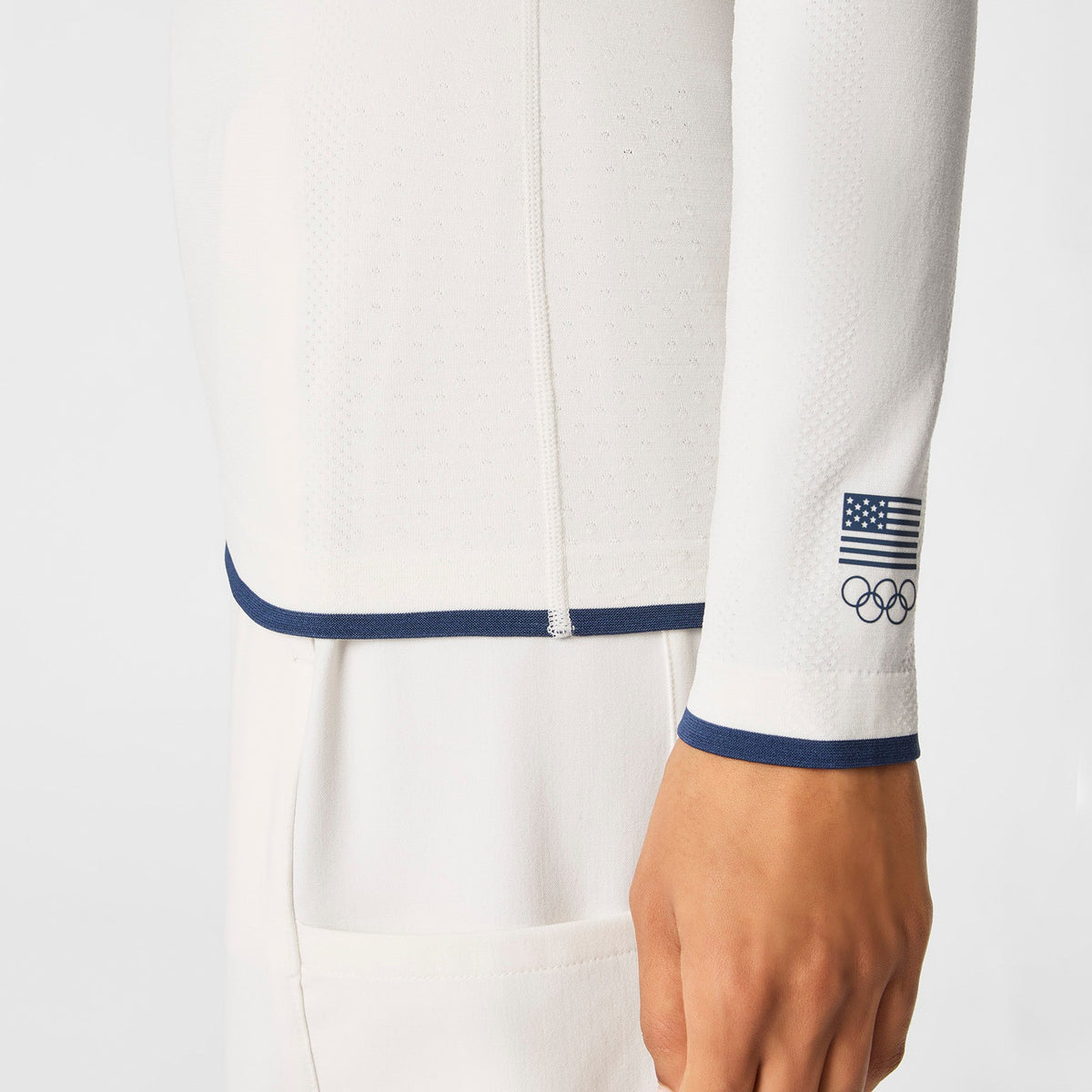 FIGS x Team USA Salta Long-Sleeve Underscrub - Off White