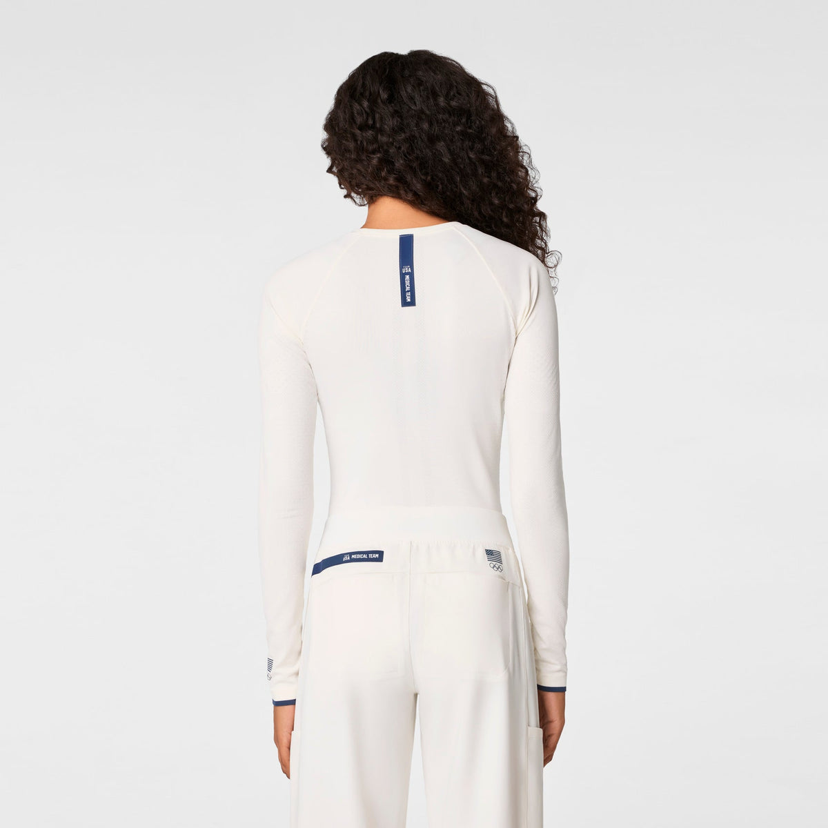 FIGS x Team USA Salta Long-Sleeve Underscrub - Off White