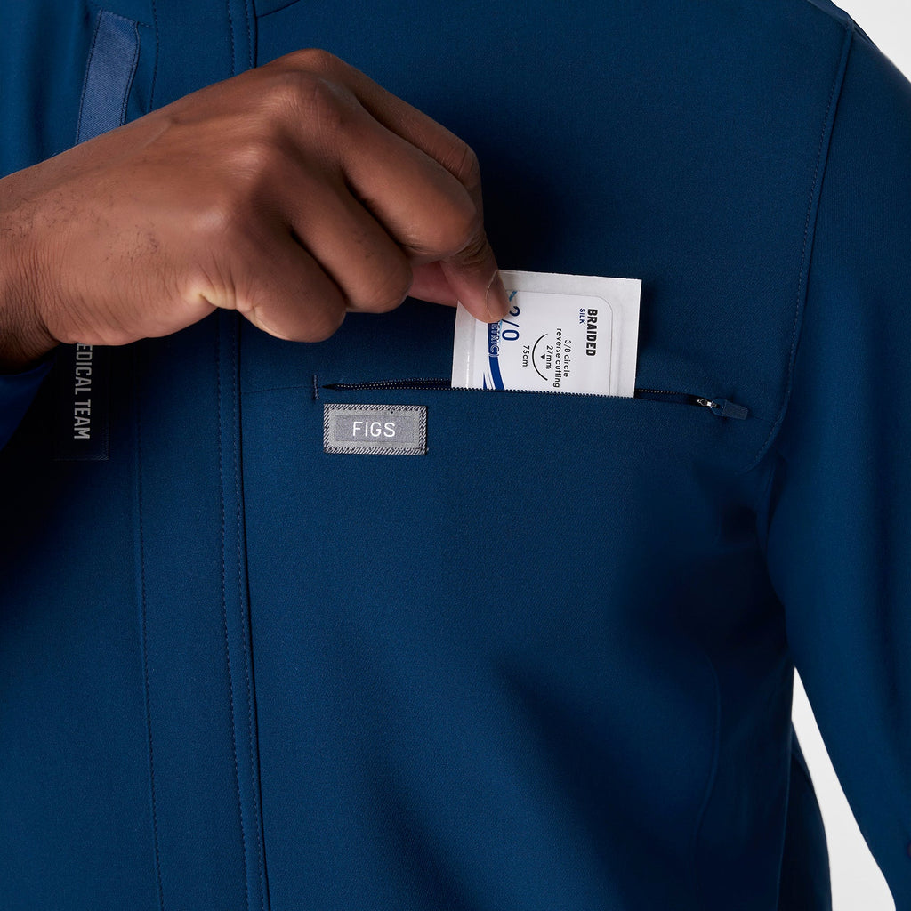 FIGS x Team USA Mock-Neck Scrubjumpsuit™ - Team USA Blue