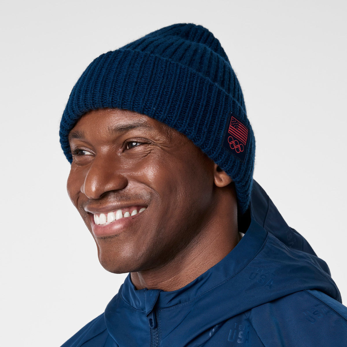 FIGS x Team USA Knit Beanie - Team USA Blue