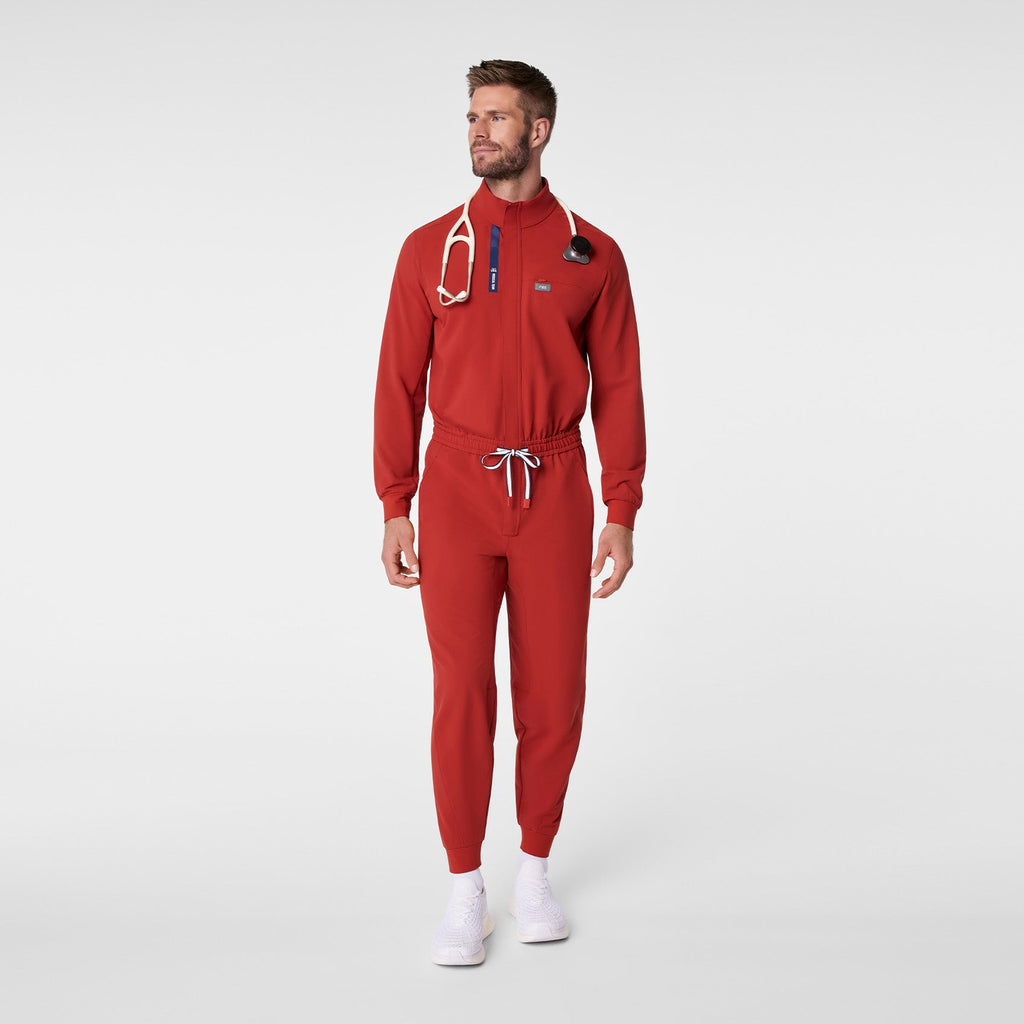FIGS x Team USA Mock-Neck Scrubjumpsuit™ - Team USA Red