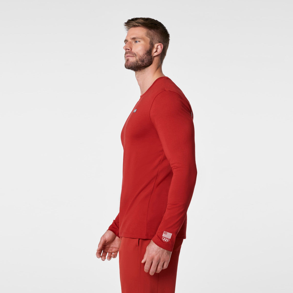 FIGS x Team USA Long-Sleeve Underscrub - Team USA Red