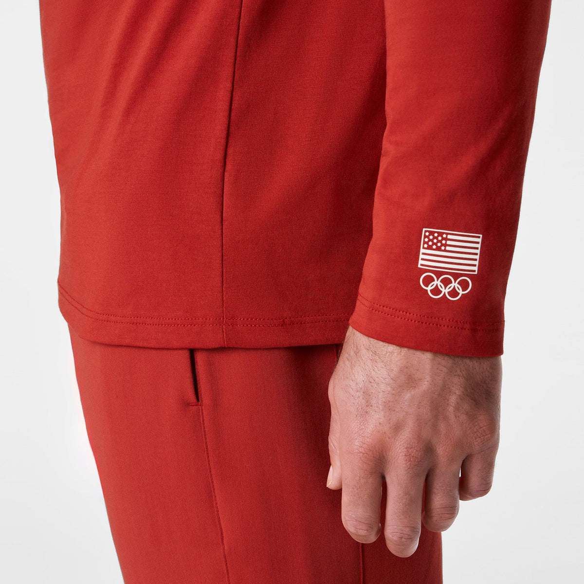 FIGS x Team USA Long-Sleeve Underscrub - Team USA Red