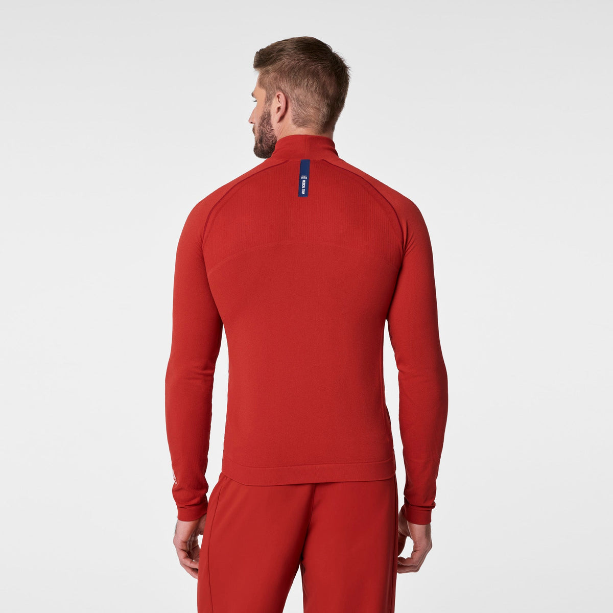 FIGS x Team USA Mock-Neck Long-Sleeve Underscrub - Team USA Red