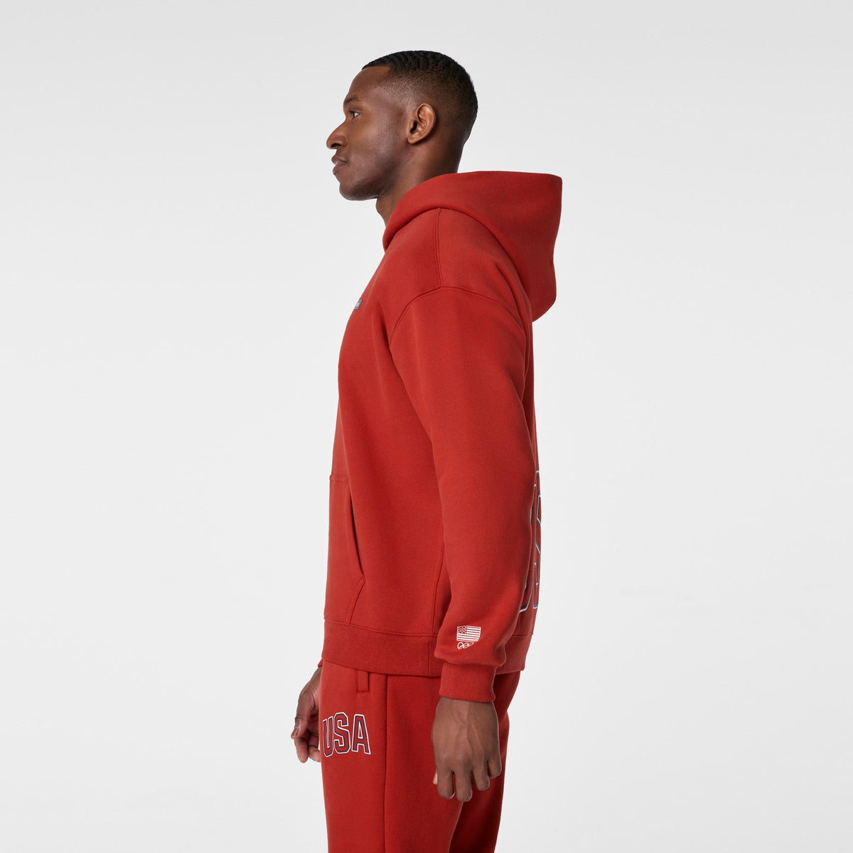 FIGS x Team USA Hoodie Sweatshirt - Team USA Red